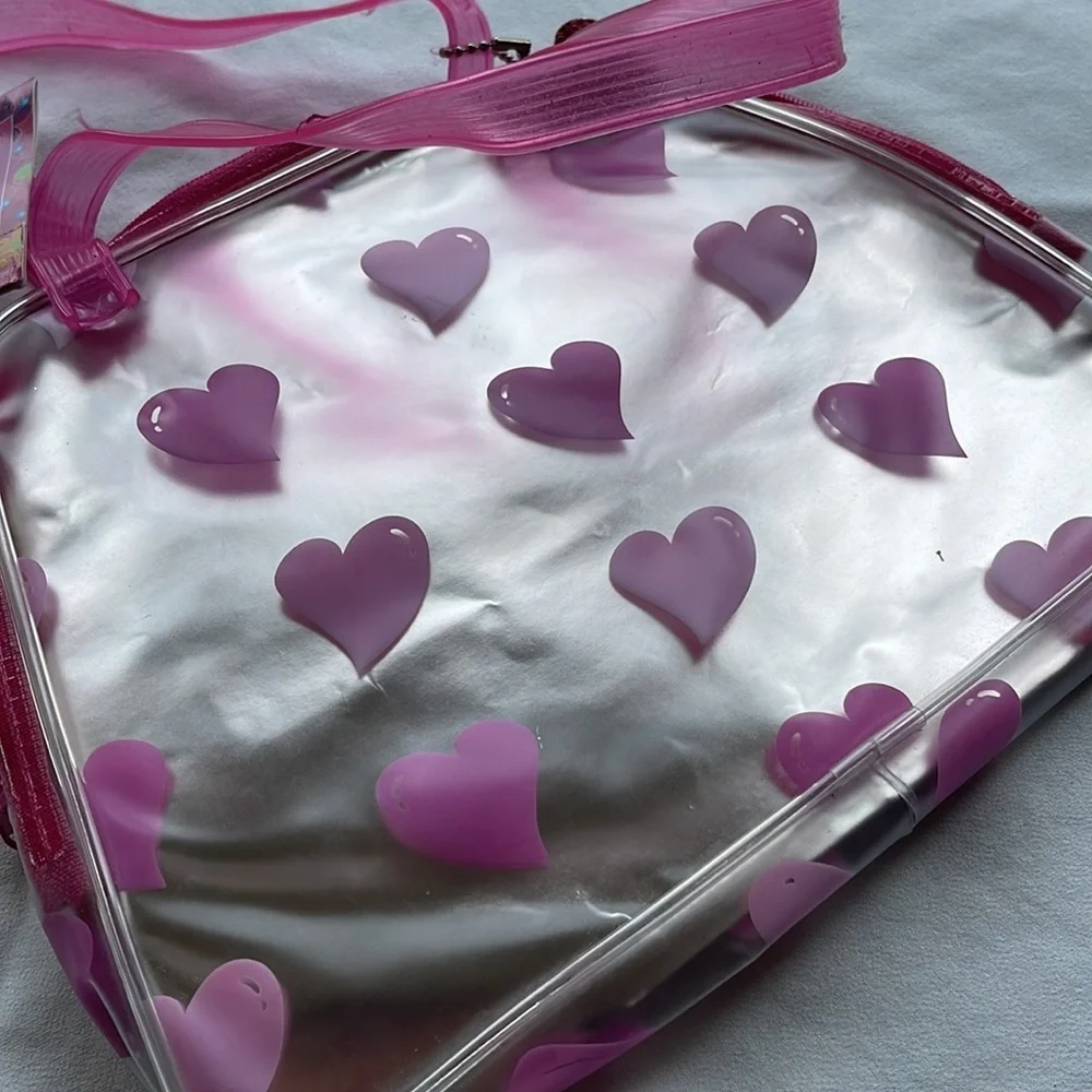 Plastic Heart Printed Shoulder Bag - Picture 2 of 2